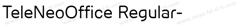 TeleNeoOffice Regular字体转换